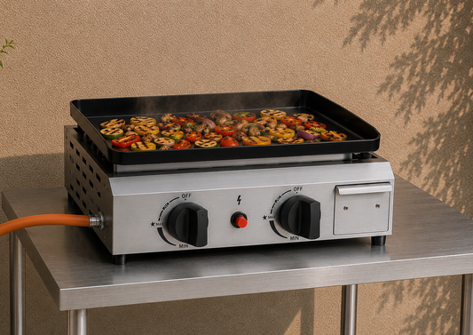 Gasgrill 2/3 Brenner, Tischgrill mit Grillen Braten, Kochen, Campinggrill, Tragbarer Picknickgrill BBQ