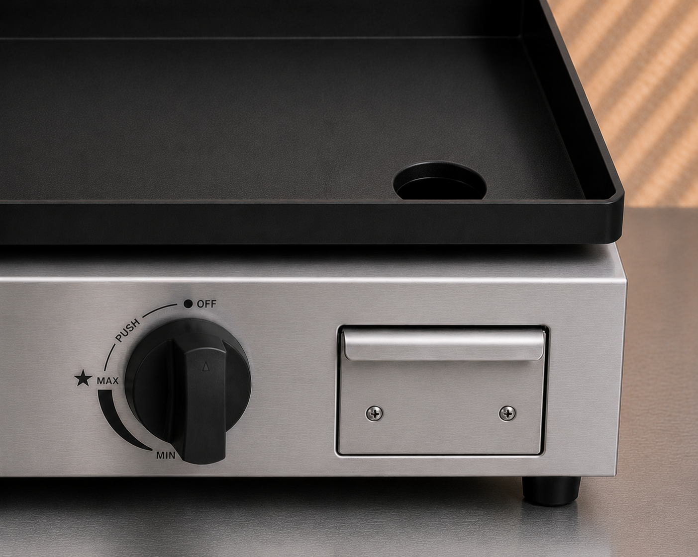Plancha Gaz 4 Brûleurs L'Imposante - Pack avec Ustensiles, Tuyau et Détendeur