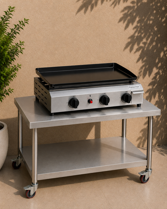 Chariot Plancha Inox 60x80cm