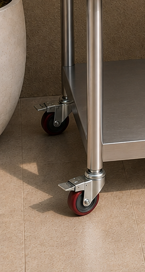 Chariot Plancha Inox 60x91cm